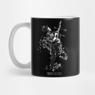 Bruce Springsteen The Boss Watercolor Splatter Black and White 08 Mug